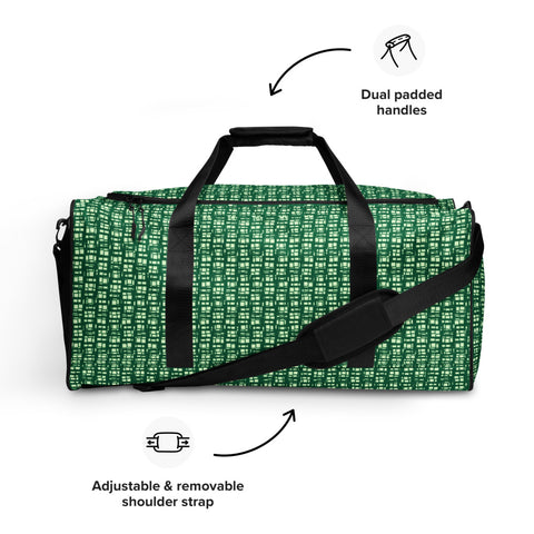 Duffle Bag - Green Abstract