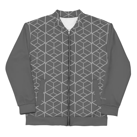 Bomber Jacket - Geometric (Grey)