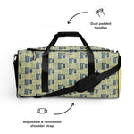 Duffle Bag - Yellow/Blue Basket Weave