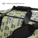 Duffle Bag - Yellow/Blue Basket Weave