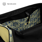 Duffle Bag - Yellow/Blue Basket Weave