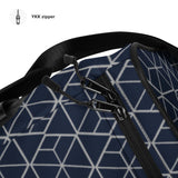 Duffle Bag - Geometric (Navy Blue)