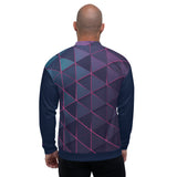 Bomber Jacket - Triangles (Navy Blue)