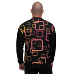 Bomber Jacket - Magenta Squares