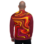 Bomber Jacket - Red Swirl