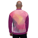 Bomber Jacket - Eggplant Abstract