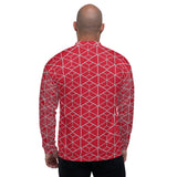 Bomber Jacket - Geometric (Red)