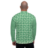 Bomber Jacket - Green Abstract