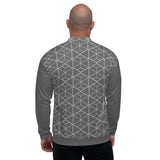 Bomber Jacket - Geometric (Grey)