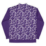 Bomber Jacket - Purple Abstract