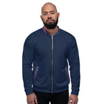 Bomber Jacket - Triangles (Navy Blue)