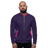 Bomber Jacket - Tolopea/Magenta Abstract