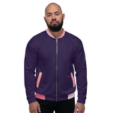 Bomber Jacket - Tolopea/Pink Abstract