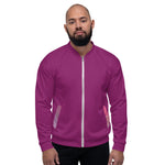 Bomber Jacket - Eggplant Abstract