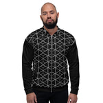 Bomber Jacket - Geometric (Black)