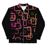 Bomber Jacket - Magenta Squares