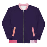 Bomber Jacket - Tolopea/Pink Abstract