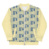 Bomber Jacket - Yellow/Blue Basket Weave