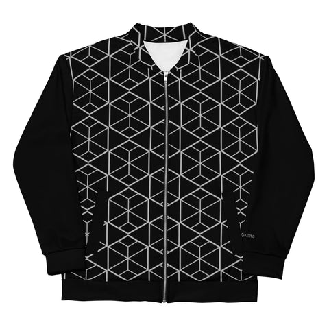 Bomber Jacket - Geometric (Black)