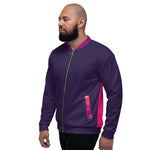 Bomber Jacket - Tolopea/Magenta Abstract