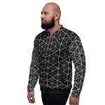 Bomber Jacket - Geometric (Black)