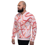 Bomber Jacket - Pink Abstract