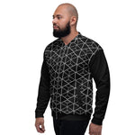 Bomber Jacket - Geometric (Black)