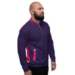 Bomber Jacket - Tolopea/Magenta Abstract