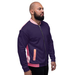 Bomber Jacket - Tolopea/Pink Abstract