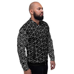 Bomber Jacket - Geometric (Black)