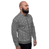 Bomber Jacket - Geometric (Grey)