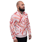 Bomber Jacket - Pink Abstract