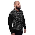 Bomber Jacket - Geometric (Black)