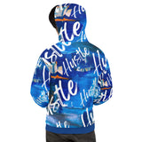 Abstract Hoodie - Hustle Blue