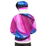 Abstract Hoodie - Blue/Pink