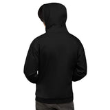 Abstract Hoodie - Black Polkadot