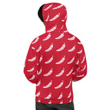 Abstract Hoodie - Red/White Chili Pepper