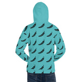 Hoodie - Aqua/Black Chili Pepper