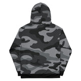 Hoodie - Black & Grey Camo