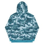 Hoodie - Ocean Blue Camo