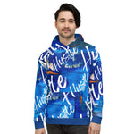 Abstract Hoodie - Hustle Blue