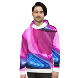 Abstract Hoodie - Blue/Pink