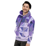 Abstract Hoodie - Purple