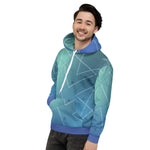 Abstract Hoodie - Mariner Blue