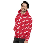 Abstract Hoodie - Red/White Chili Pepper