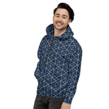 Abstract Hoodie - Navy Blue